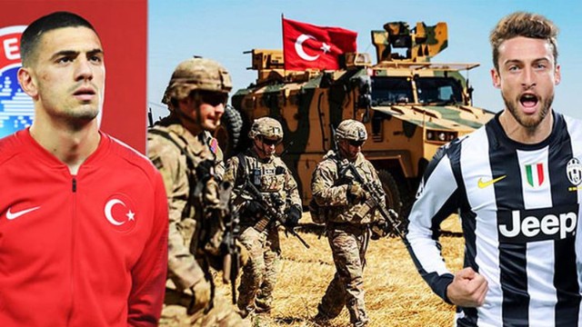 Merih Demiral terroru dəstəkləyən futbolçuya etiraz etdi 