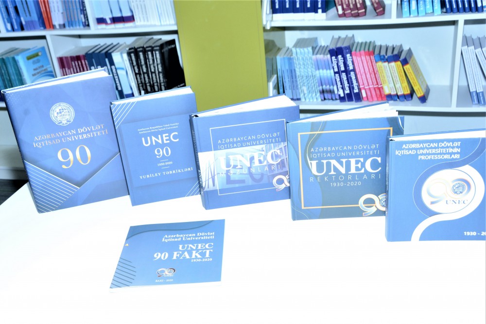 UNEC-in 90 illik yubileyinə töhfə: nəfis tərtibatda kitablar