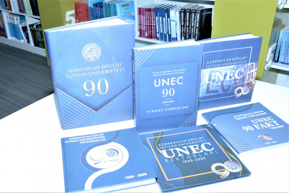 UNEC-in 90 illik yubileyinə töhfə: nəfis tərtibatda kitablar