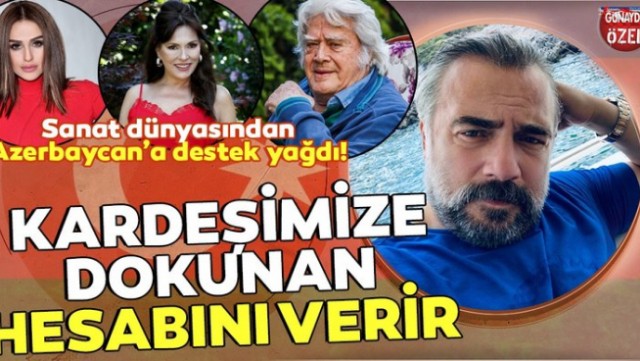 Türkiyəli məşhurlardan Azərbaycana DƏSTƏK