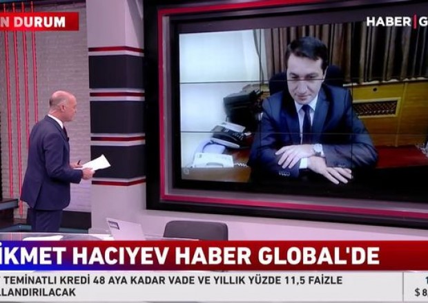 Hikmət Hacıyev Türkiyənin “Haber Global” telekanalında çıxış edib - VİDEO