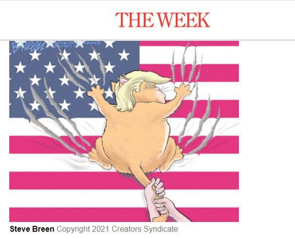 "Week" nəşrinin Tramp karikaturaları qalmaqala səbəb oldu
