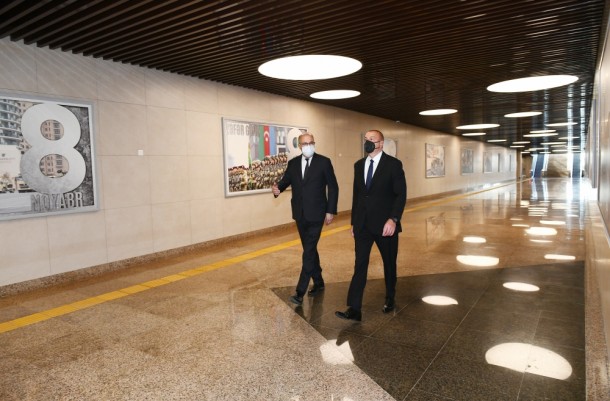 Metronun “8 Noyabr” stansiyası istifadəyə verildi - FOTOLAR (YENİLƏNİB)