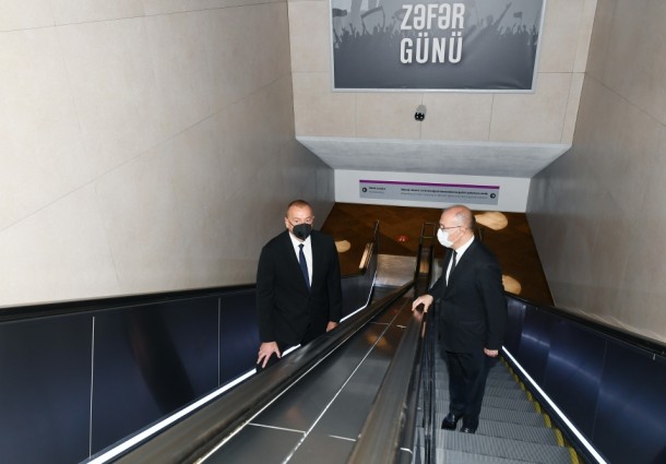 Metronun “8 Noyabr” stansiyası istifadəyə verildi -FOTOLAR (YENİLƏNİB)