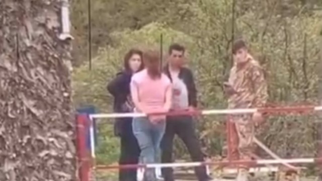 Sülhməramlılarla erməni qızların görüntüsü YAYILDI - VİDEO