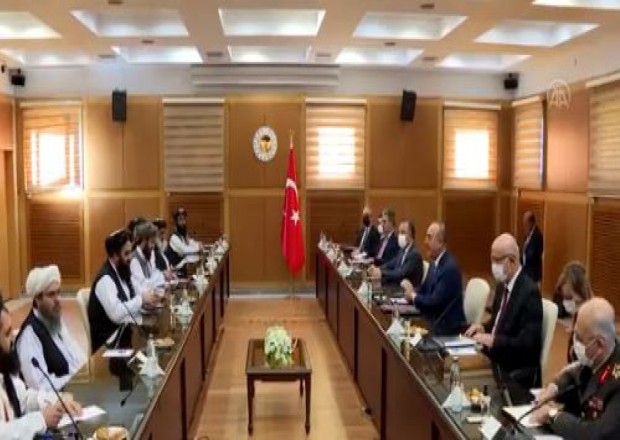 Çavuşoğlu Ankarada Talibanın nümayəndə heyəti ilə görüşüb