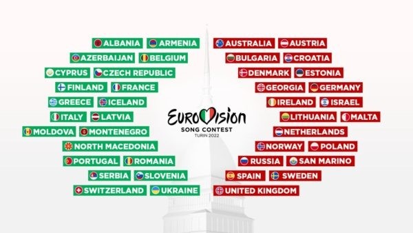 "Eurovision 2022"də bu ölkələr iştirak edəcək -Siyahı
