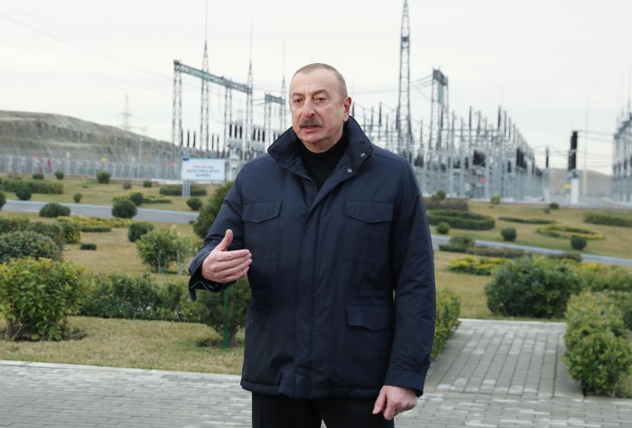 İlham Əliyev “Qobu” Enerji Qovşağınınaçılışında - FOTOLAR