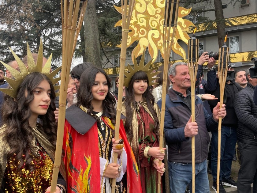 Gürcüstanın Baş naziri Marneulidə Novruz Bayramı şənliyində iştirak ETDİ - FOTOLAR