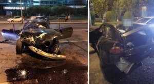 Azərbaycanlı BMW ilə dörd maşını vurdu 