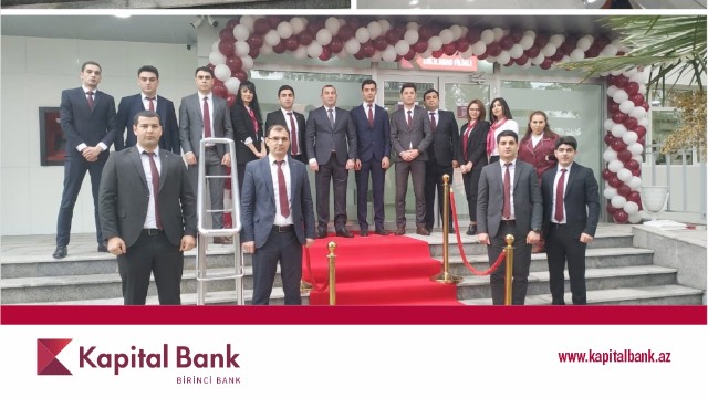 Kapital Bank yenilənən Cəlilabad filialını istifadəyə verdi 