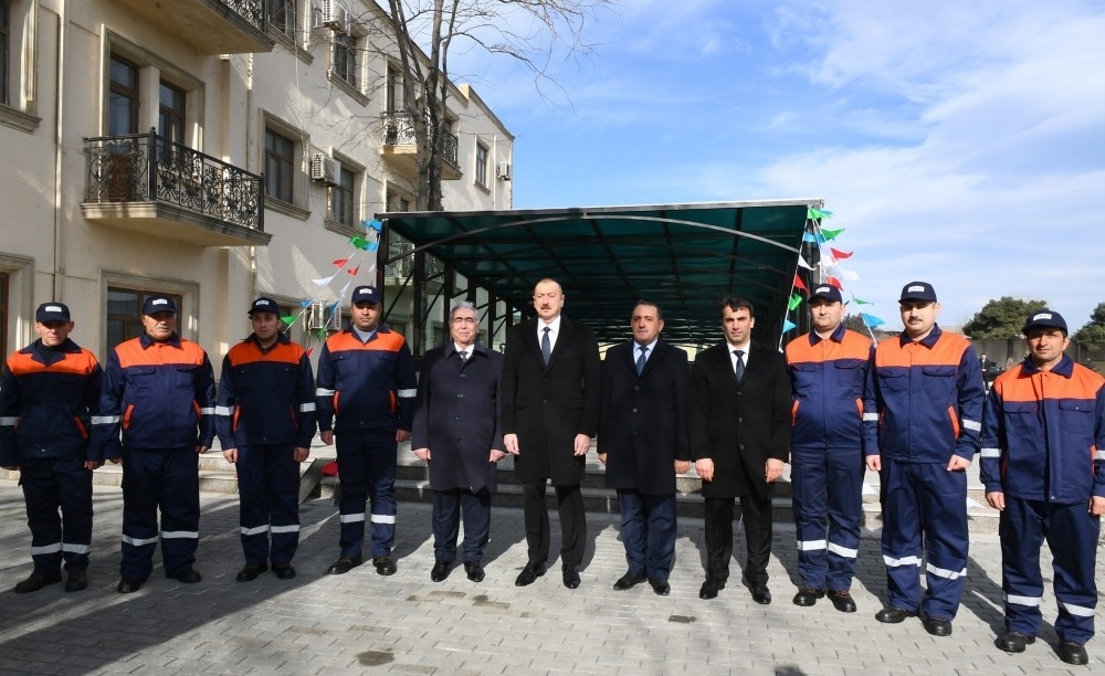 İlham Əliyev yeraltı piyada keçidinin açılışında - FOTOLAR-YENİLƏNİB