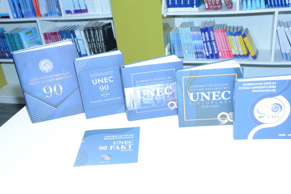 UNEC-in 90 illik yubileyinə töhfə:nəfis tərtibatda kitablar