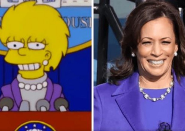 Kamala Harrisin geyiminin  "The Simpsons"la oxşarlığı 