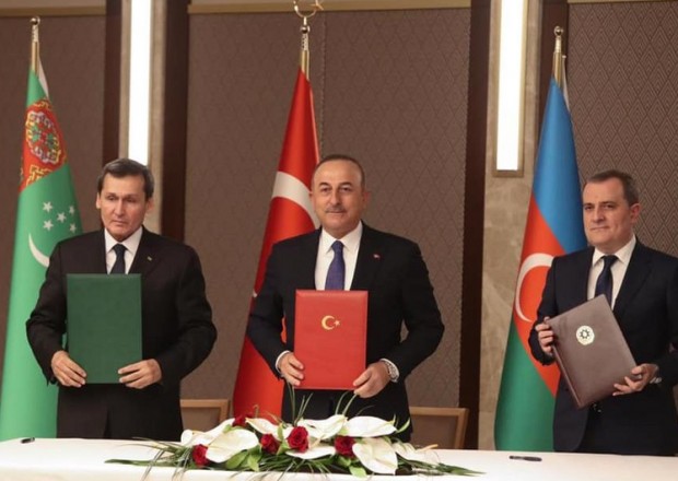 Türkiyə, Azərbaycan və Türkmənistan XİN başçılarının görüşü ilə bağlı birgə bəyanat yayıldı