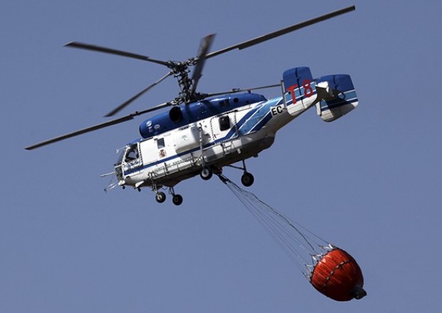 Çində yanğınsöndürən helikopter qəzaya uğradı 