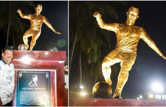 Hindistanda Ronaldoya heykəl qoyuldu