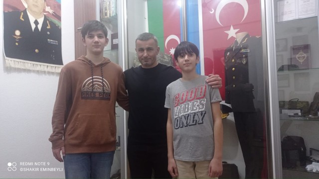 Qurban Qurbanov Polad Həşimovun oğulları ilə görüşdü -FOTO