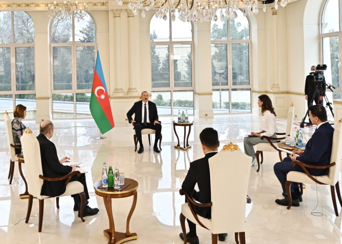 Prezident İlham Əliyevin yerli televiziya kanallarına müsahibəsi - VİDEO