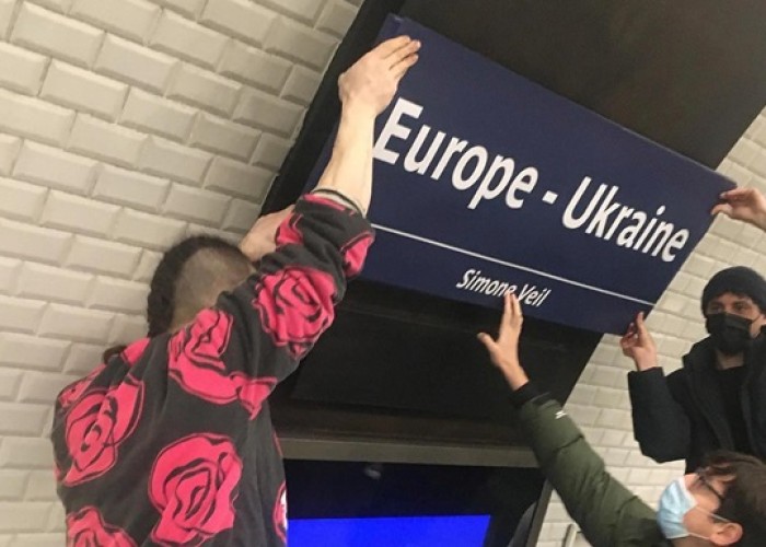 Parisdə metro stansiyasının adı Ukraynanın şərəfinədəyişdirildi