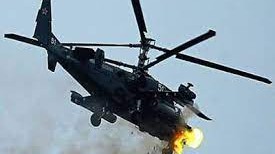 Kiyevdə rusların K-52 döyüş helikopteri VURULDU