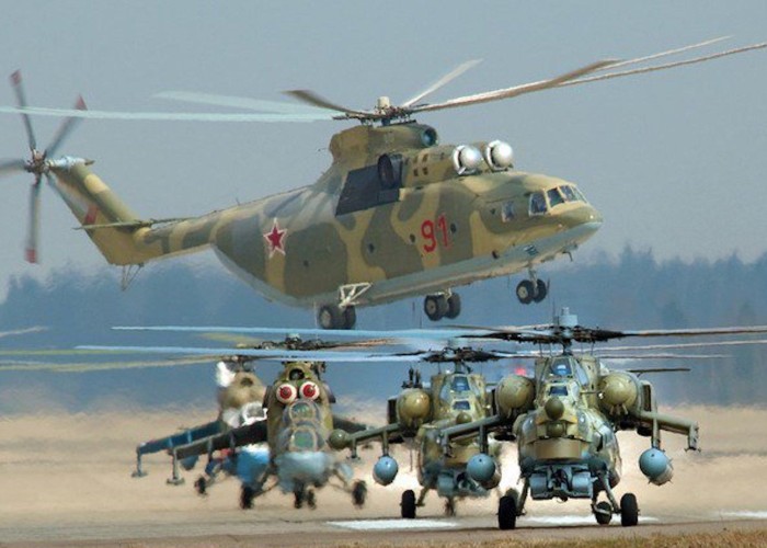 Ukraynanın 4 ədəd hərbi helikopteri məhv edildi