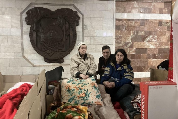 Aylardır metroda yaşayan Ukraynalılar - FOTOLAR