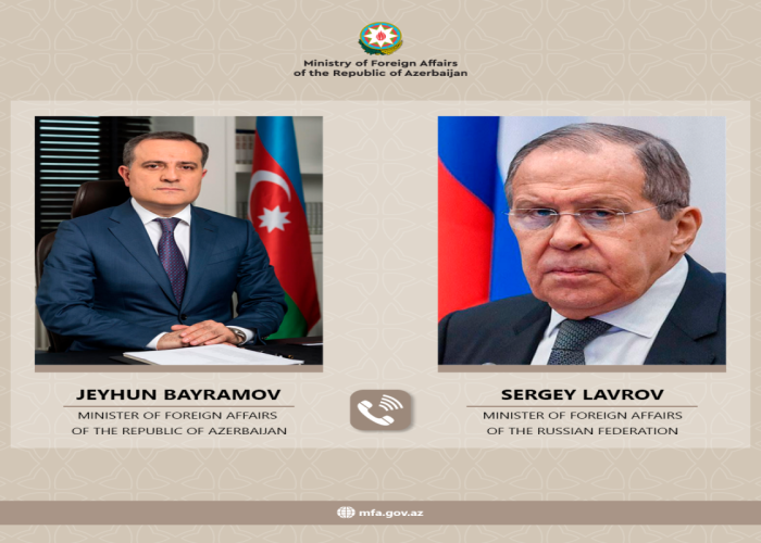 Ceyhun Bayramov Lavrovla delimitasiyadan danışdı
