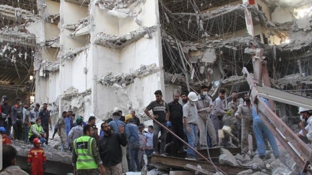 İranda çökən binada ölənlərin sayı29-a çatdı