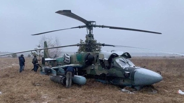 Rusiyanın helikopteri vuruldu 