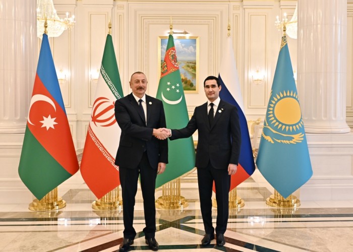 İlham Əliyev Türkmənistan Prezidenti ilə görüşdü- FOTO