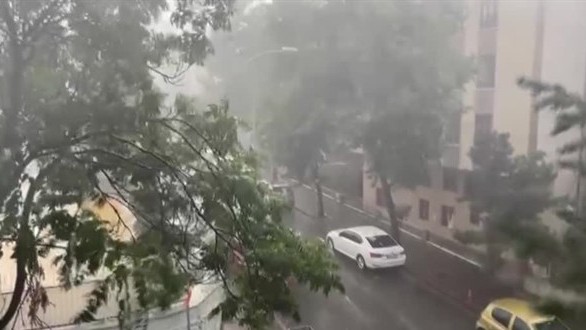 Ankarada fırtınada bir nəfər öldü