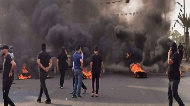 Bağdadda təhlükəsizlik qüvvələri ilə qarşıdurma: Ölən və yaralananlar var