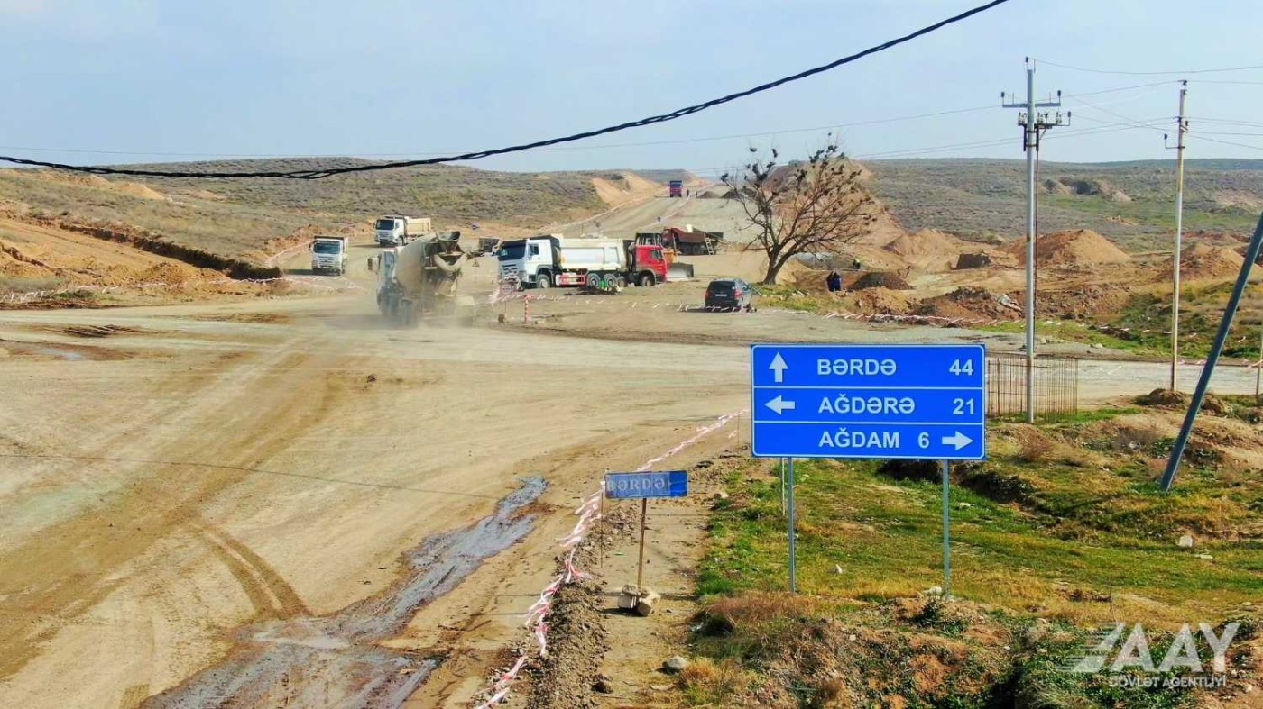 Əsgəran avtomobil yolunun inşasına başlanıldı - FOTOLAR